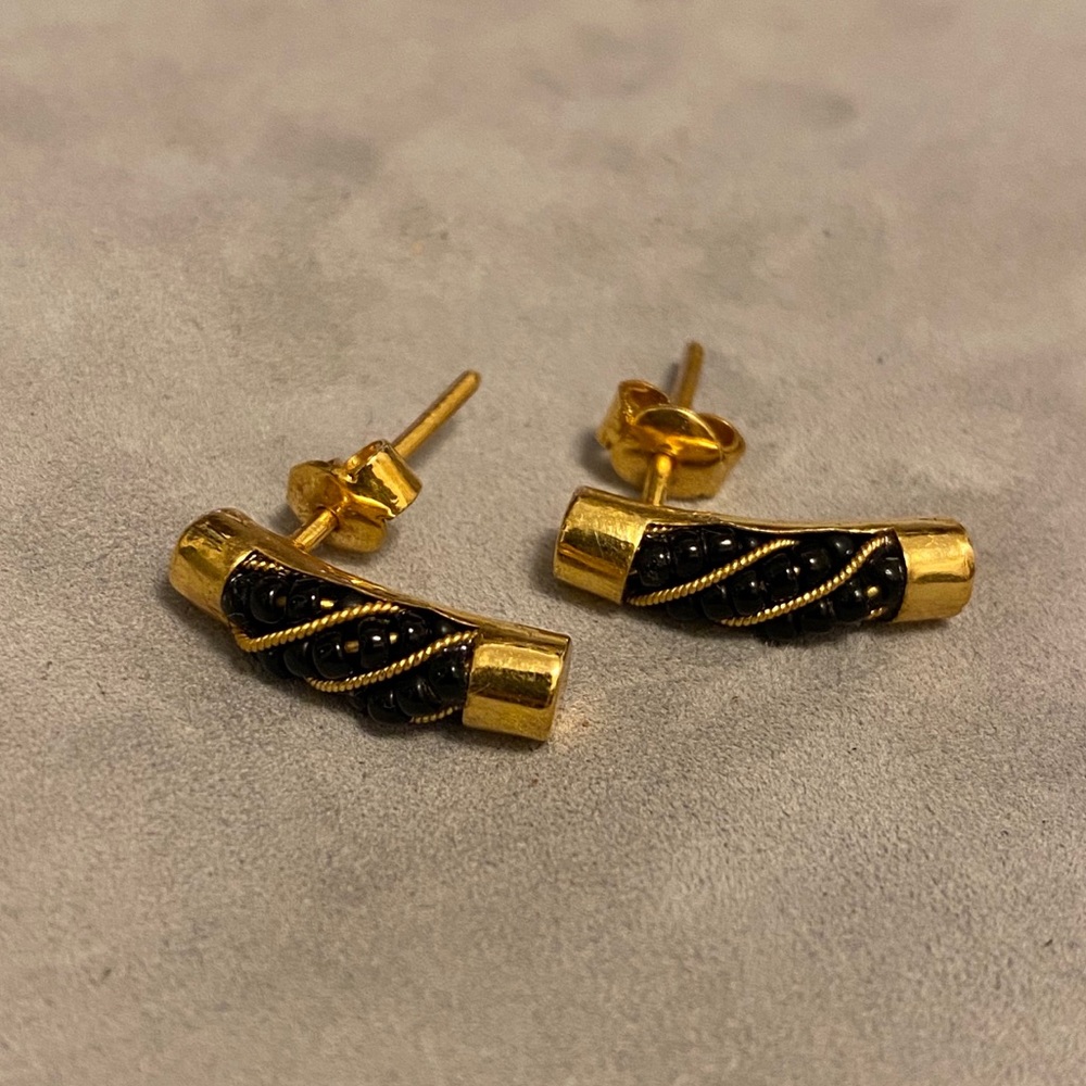 1980s Indian post back earrings